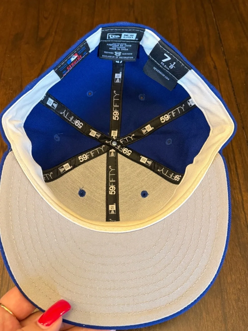 Kansas City Royals Alternate Blue Baseball Hat, Blue, Size 7 1/8